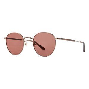 New GARRETT LEIGHT Wilson Gold Square 4005 CO-SPBRNSH/SF Sunglasses Women
